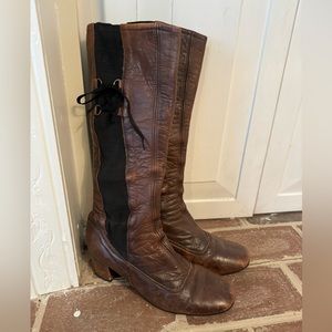 Vintage Brevitt Oiled Leather Riding Boots Size 7.5 N RARE Made in England